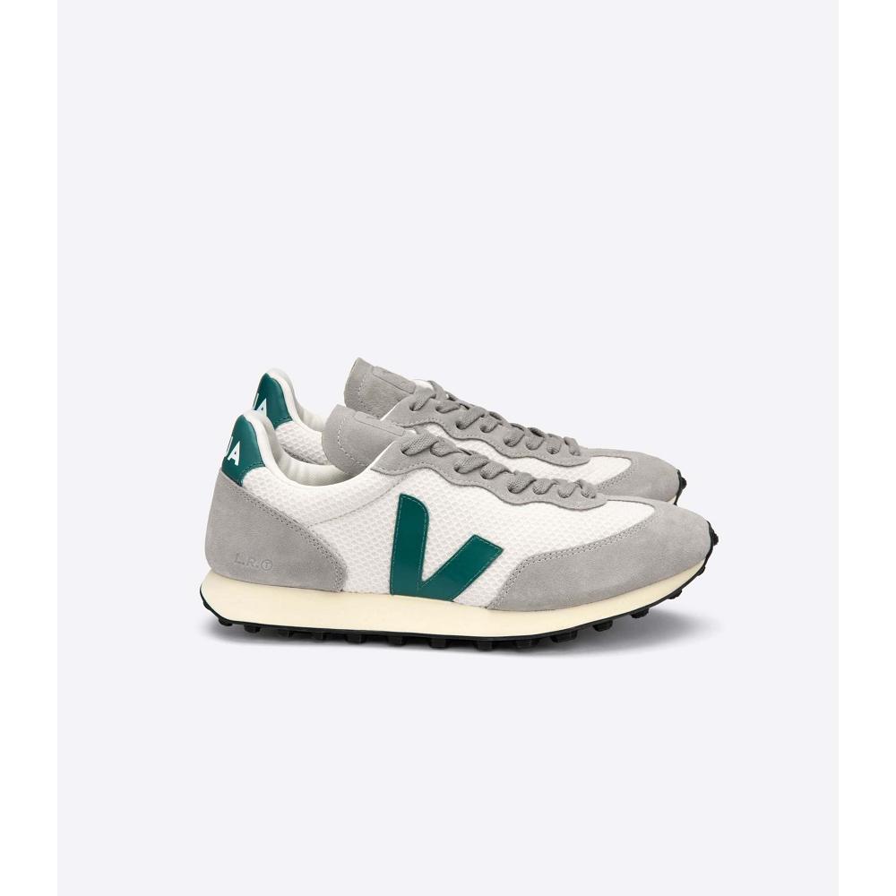 Veja RIO BRANCO HEXAMESH Løpesko Dame Grey/Green | NO 429MQZ